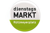 Logo des Dienstagsmarkts Rütimeyerplatz.