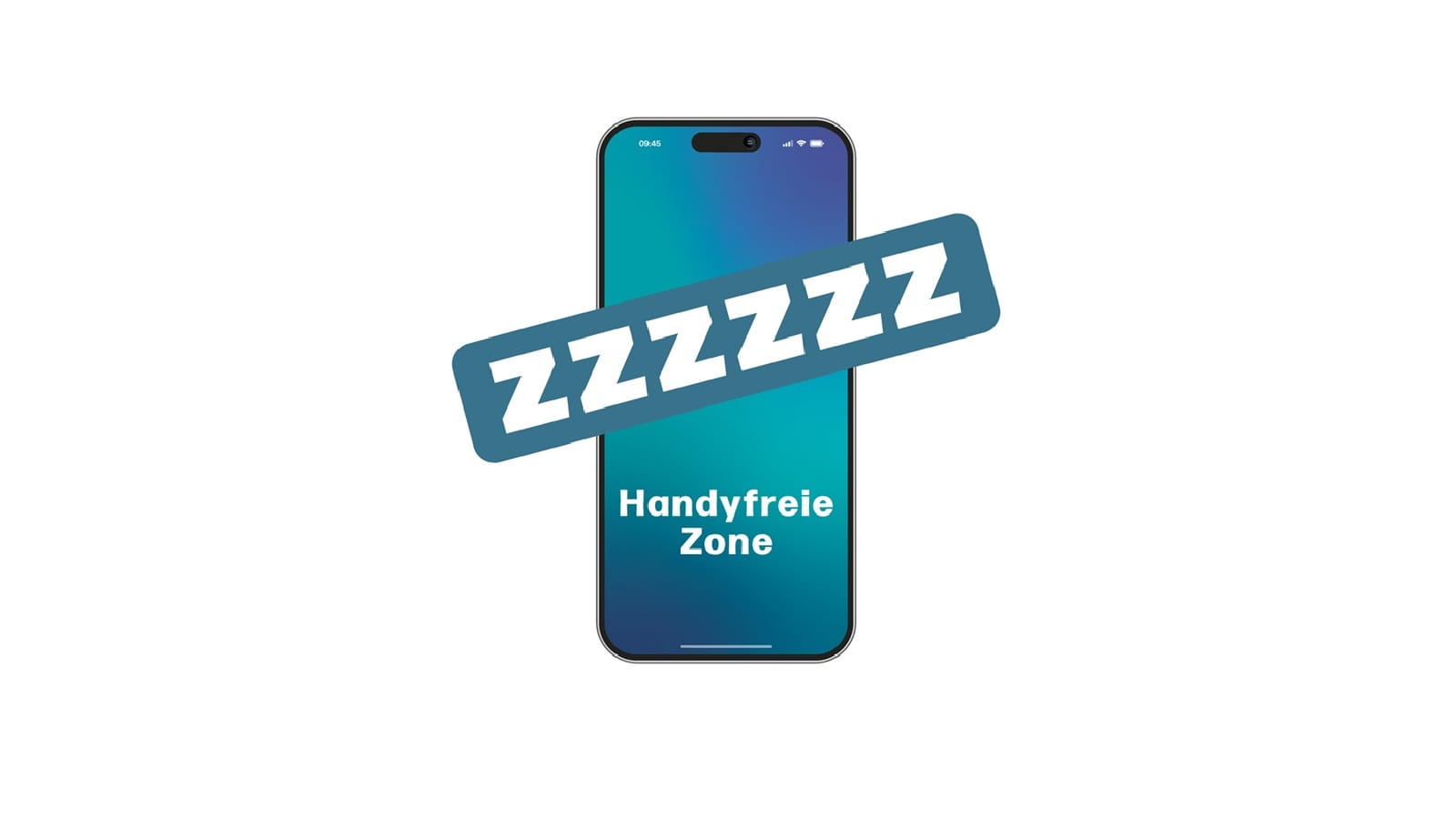 Handy mit Vermerk 'Handyfreie Zone'