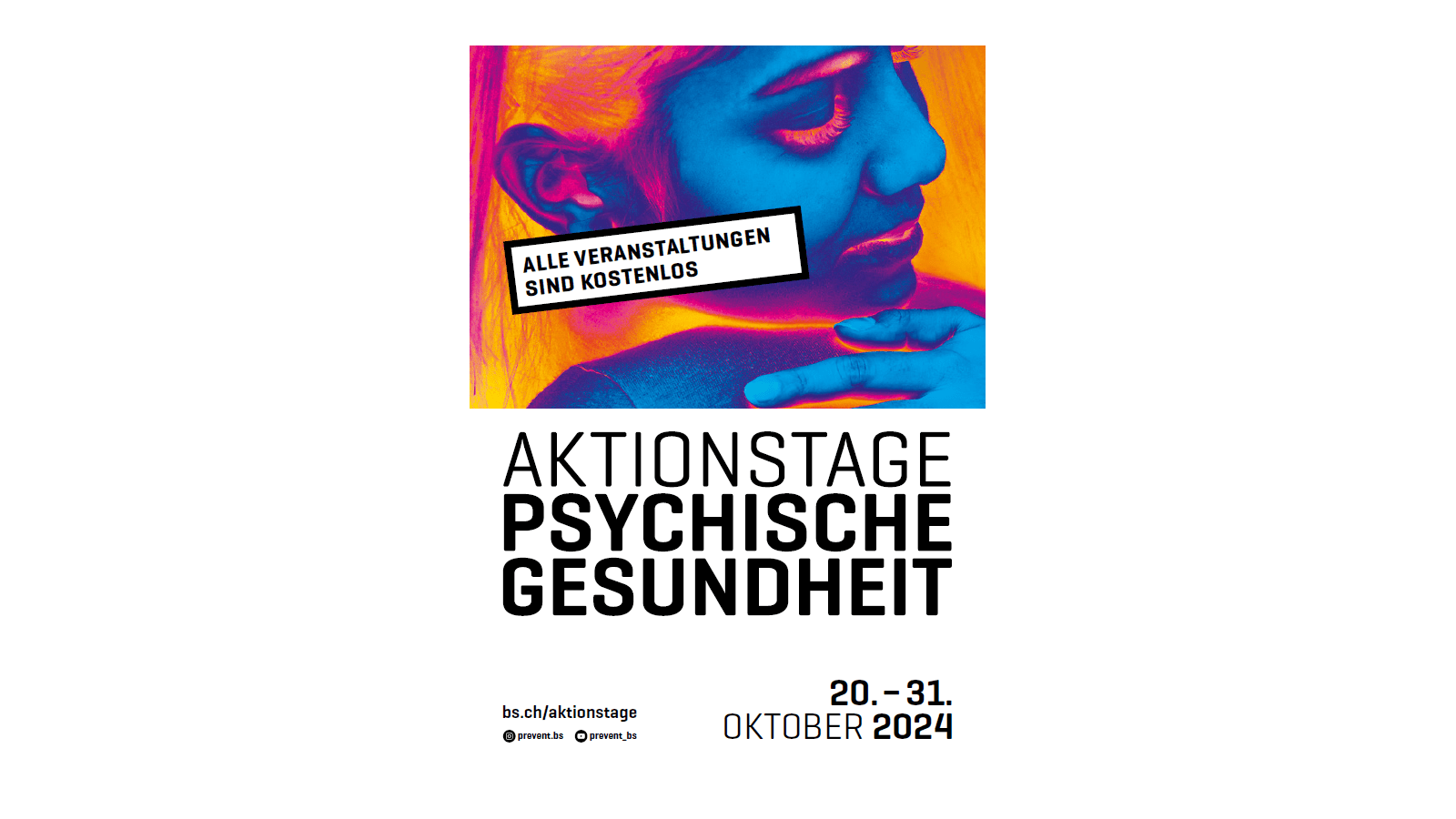 Aktionstage Psychische Gesundheit 2024 Poster.