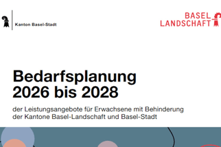 Titelseite Bedarfsplanung 2026-2028 Basel-Stadt und Basel-Landschaft.