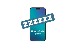 Handy mit Vermerk 'Handyfreie Zone'
