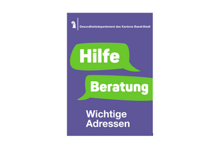 Lila Cover mit grünen Sprechblasen und Text.