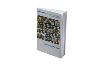 Jahresbericht 2000 Buchcover mit Filmstreifenbild.