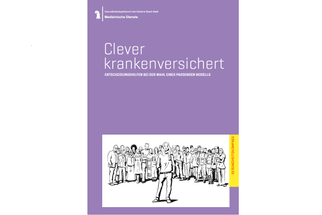 Titelbild eines Heftes mit der Aufschrift 'Clever krankenversichert'.