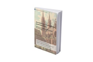 Buch mit einem Bild von Kathedrale auf dem Cover.