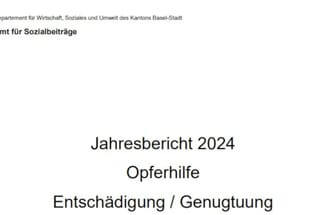 Deckblatt Jahresbericht 2024 Opferhilfe Basel-Stadt.