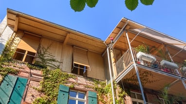 Innenhof im Kleinbasel.