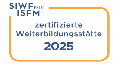 SIWF zertifizierte Weiterbildungsstätte 2025 Logo.