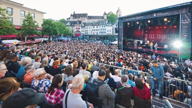 Open-Air-Konzert auf dem Barfüsserplatz anlässlich des Eurovision Song Contests