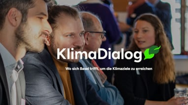 Personengruppe bei KlimaDialog in Basel.