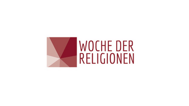 Logo der Woche der Religionen mit geometrischem Muster.