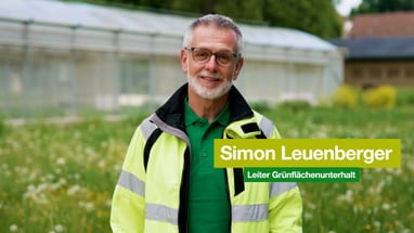 Der Leiter Grünflächenunterhalt erzählt über Lehrstellen bei der Stadtgärtnerei Basel