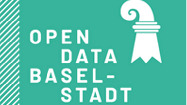 Logo von Open Data Basel-Stadt mit ionischer Säule.