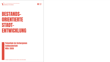Cover eines Berichts zur Bestandsorientierung in der Stadtentwicklung.