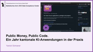 Präsentationsfolie zum KI-Angebot auf Github
