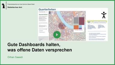 Präsentationsfolie zum Dashboard Quartierfarben.
