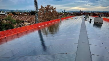 Photovoltaik-Anlage auf der Gewerbeschule