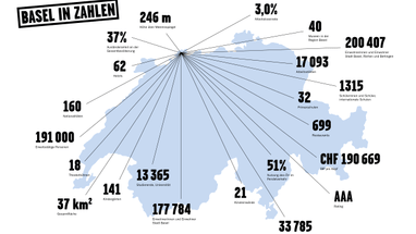 Darstellung Basel in Zahlen