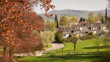 Blick auf das Wohnquartier Bruderholz