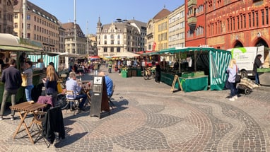 Rosettenmuster Marktplatz