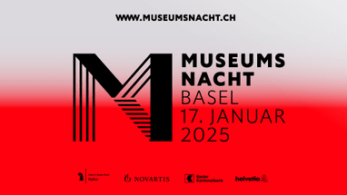 Plakat für Museumsnacht Basel, 17. Januar 2025.