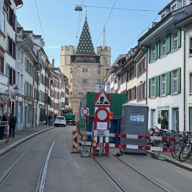 Spalenvorstadt Baustelle