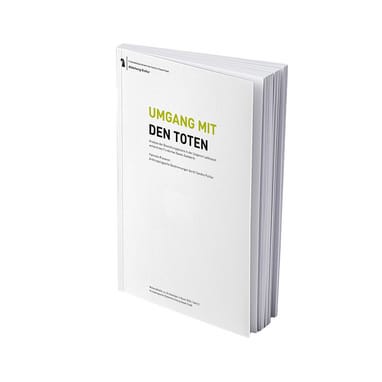 Buchcover des Materialheft 27 der archäologischen Bodenforschung mit Titel: "Umgang mit den Toten"