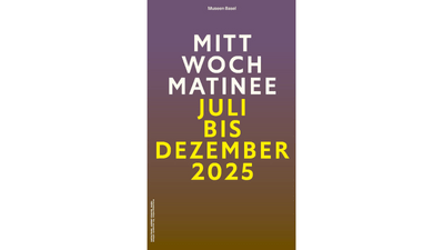 Plakat mit Text 'Mittwoch Matinee Juli bis Dezember 2025'.