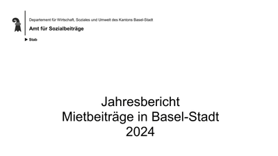 Jahresbericht Mietbeiträge 2024