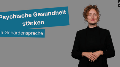 Screenshot aus dem Gebärdensprachevideo