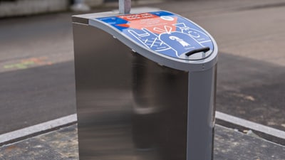 Bild Einwurfsäule Unterflurcontainer im Bachletten-Quartier