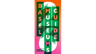 Basel Museumsführer 2026 Cover mit grafischem Design.