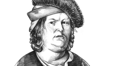 gezeichnetes Portrait von Paracelsus