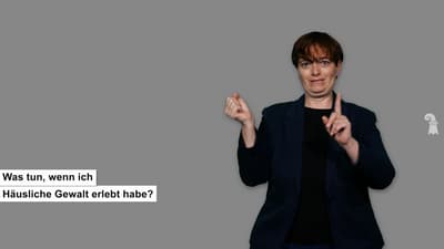Screenshot aus dem Gebärdensprachvideo