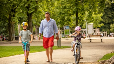 Familie im Schützenmattpark Basel