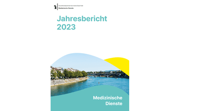 Titelseite des Jahresberichts 2023 der Medizinischen Dienste.