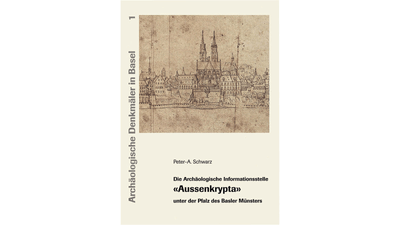 Buchcover mit Zeichnung des Basler Münsters und Titeltext.