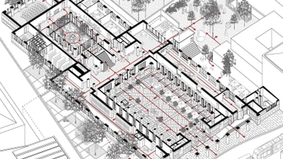 Plan des Erdgeschoss vom Kunstmuseum.