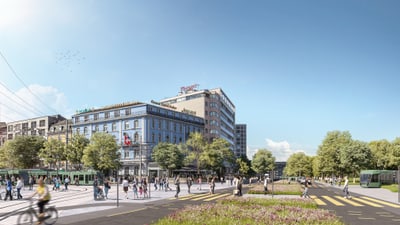 Visualisierung Centralbahnplatz 2035+