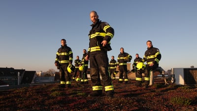 Bild der Mannschaft der Berufsfeuerwehr Basel