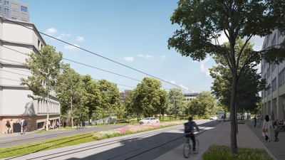 Visualisierung Markthallenpark 2035+