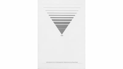 Deckblatt des Jahresberichts 1988 der Archäologischen Bodenforschung Basel-Stadt.