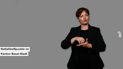 Screenshot aus dem Gebärdensprachvideo