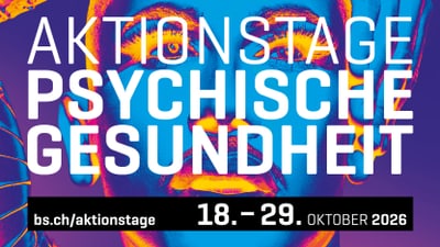 Bunte Grafik mit Text ber psychische Gesundheit.