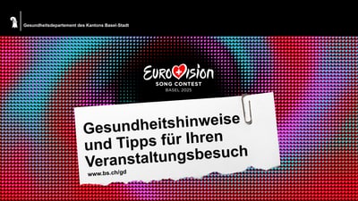Gesundheitshinweise für Eurovision Song Contest Basel 2015.