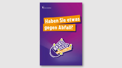 Plakat mit der Aufschrift Haben Sie etwas gegen Abfall?