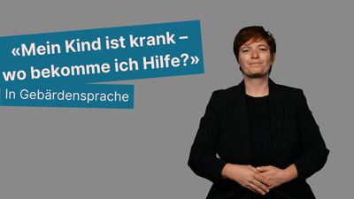 Screenshot aus dem Gebärdensprachvideo