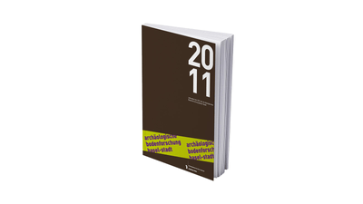 Buchcover mit der Aufschrift 2011 in Weiss auf braunem Hintergrund.