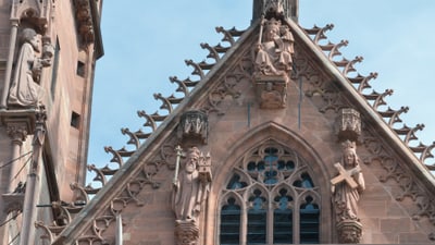 Henry the Second as a sculpture on Basel Minster