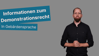 Screenshot aus dem Gebärdensprachvideo